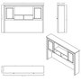 Hanah Home Unidad de Estudio Sento - Mm1.43.21.W1 Gris y Roble